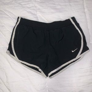 GIRLS black nike shorts